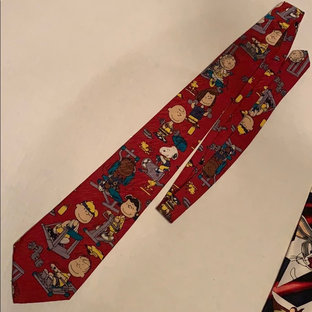 Charlie Brown peanuts and Gang Workout Gym Tie